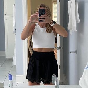 Black Zara mini skirt